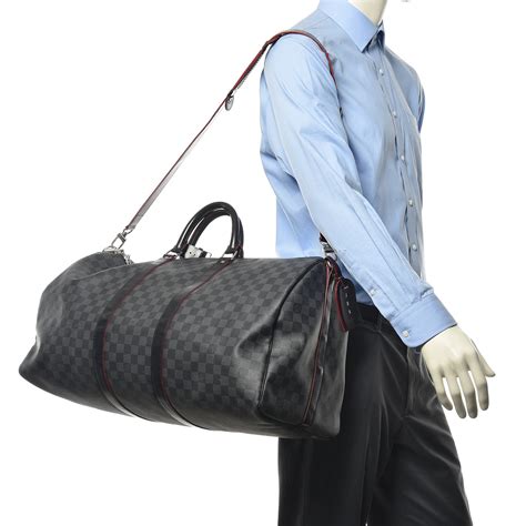 louis vuitton damier graphite keepall 55